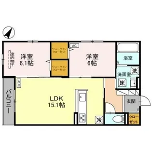 East Hills【1階】の間取り