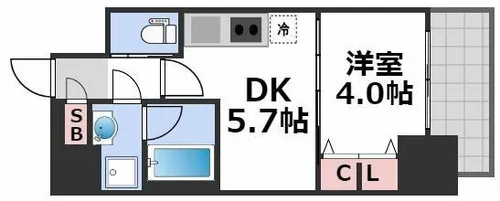 スプランディッド安土町【11階】の間取り
