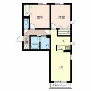 セントリビエ北野田A棟【2階】の間取り