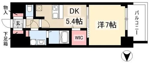 プレサンスジェネ葵【5階】の間取り