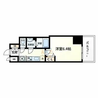 1Kの間取り画像