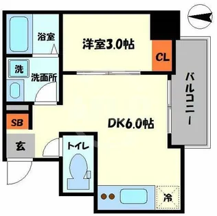 SOAR SHINIMAMIYA【11階】の間取り