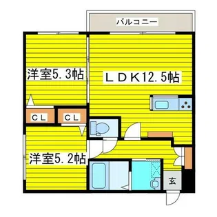 GARBO【2階】の間取り