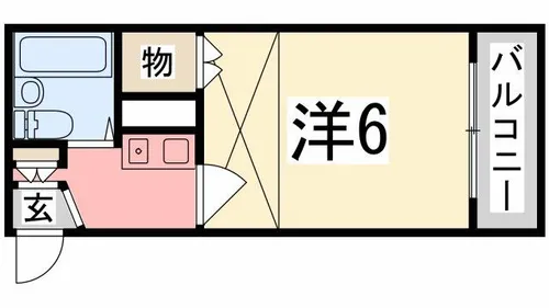 グリーンヒルズ広峰【202号室】の間取り