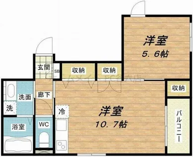 ヘーベルメゾン九条【3階】の間取り