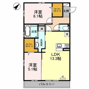 ウィステリア【3階】の間取り