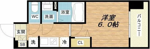 ララプレイス玉造パルク【3階】の間取り