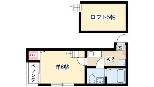 ベルメゾン尾頭橋【2階】の間取り