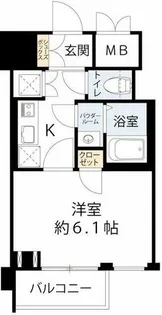 レジュールアッシュ梅田AXIA【10階】の間取り