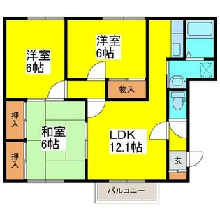 プレステージ壱番館【201号室】の間取り