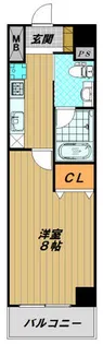 クレアドル須磨Ⅲ【4階】の間取り