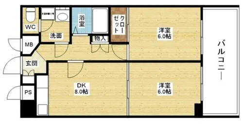 マイルド新大阪レジデンス【10階】の間取り