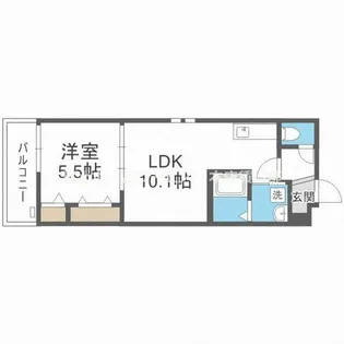WISHパレス【301号室】の間取り