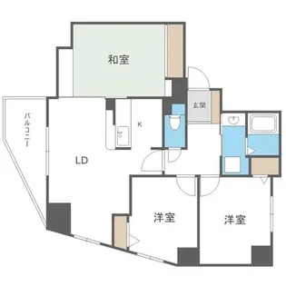 セザール円山北【10階】の間取り