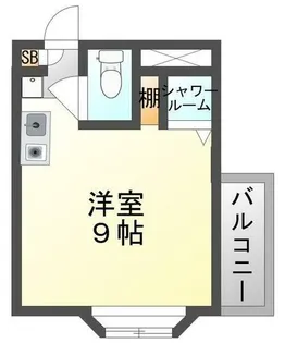 フリーディオ城垣【2階】の間取り