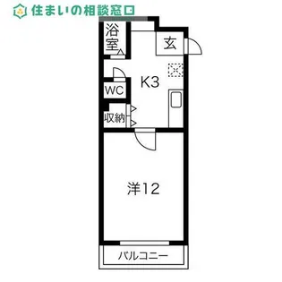 愛知県岡崎市明大寺町字大圦【マンション】の間取り