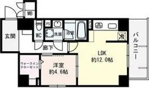 クラシスト播磨町【1階】の間取り