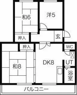 ファミール豊明【4階】の間取り