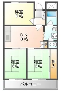 ホワイエアンノマエ【3階】の間取り