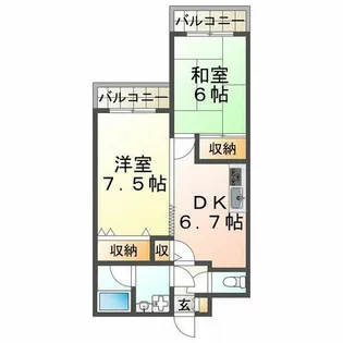 ルナポリス【3階】の間取り