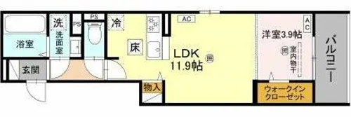 LaMaison大池町【1階】の間取り