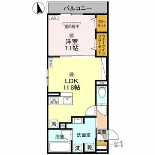 Speciale上住吉【3階】の間取り