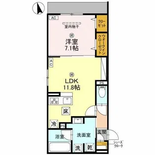 Speciale上住吉【1階】の間取り