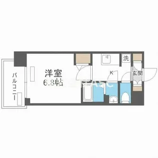 レシオス大阪城北詰【10階】の間取り