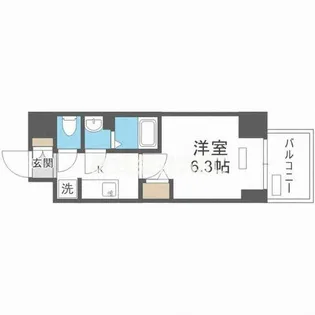 プレサンス堺筋本町ディスティニー【7階】の間取り