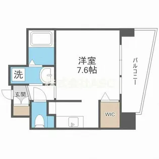 ウィスタリア京橋【501号室】の間取り