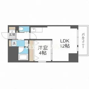 Vinoプレジオ本町 9-14F【11階】の間取り