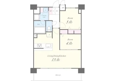 セイワパレス美章園駅前【10階】の間取り