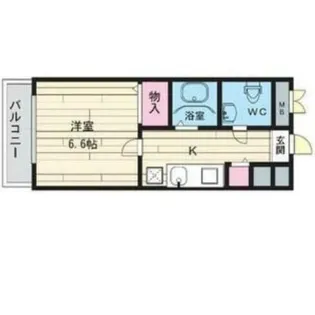 ジュネス東住吉【5階】の間取り