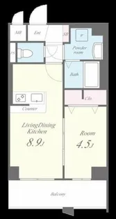 エルヴィータ箱崎【305号室】の間取り