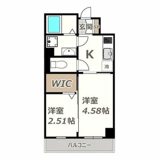 NU長居公園【302号室】の間取り