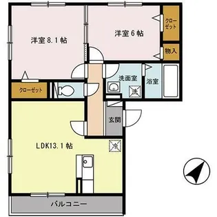 アーバンヒルズ【3階】の間取り