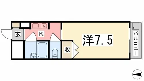 ロッキーコート太子【902号室】の間取り