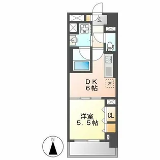 エスカルコート【4階】の間取り