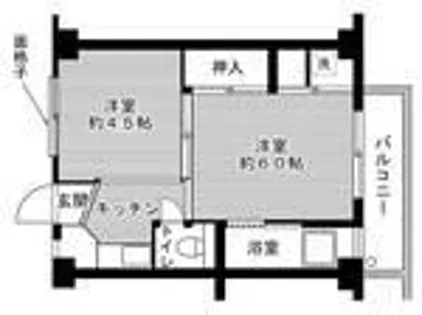 ビレッジハウス西町3号棟【112号室】の間取り