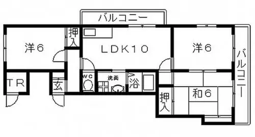 K’s court真法院(ケーズコート真法院)【2階】の間取り