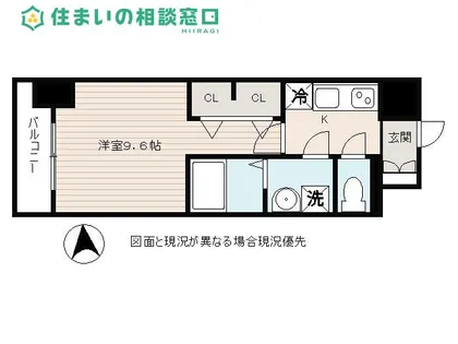 S-RESIDENCE岡崎公園aureate【13階】の間取り