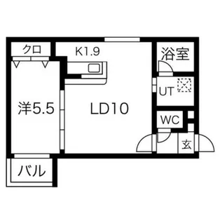 北海道札幌市中央区南十七条西15丁目【マンション】の間取り