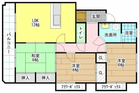 福岡県北九州市小倉南区星和台2丁目【マンション】の間取り