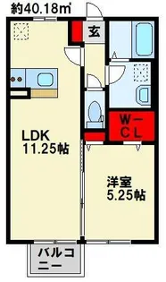リシェスジュン A棟【1階】の間取り