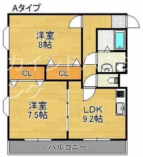 セルヴィ住吉川【3階】の間取り