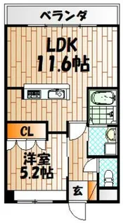 ビューステージ【101号室】の間取り