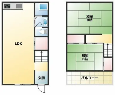 針中野2丁目住居【2階】の間取り