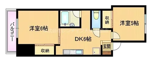 大阪府大阪市都島区東野田町4丁目【マンション】の間取り