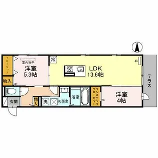 ラ・マーサ【3階】の間取り