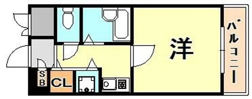 パルシオ三宮フラワーロード【7階】の間取り
